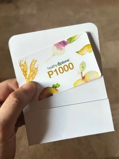 Healthy Options Php 1000 gift certificate