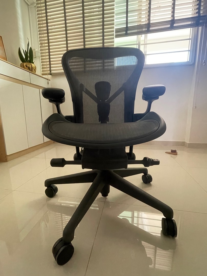 Herman Miller Remastered Aeron Chair Sized B, Furniture Home