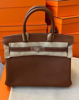 Birkin 30 Barenia Faubourg Fauve