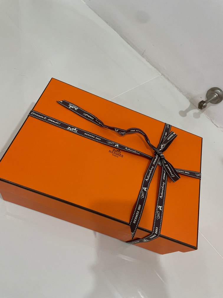 Hermes Box with Ribbon, Luxury, Accessories on Carousell