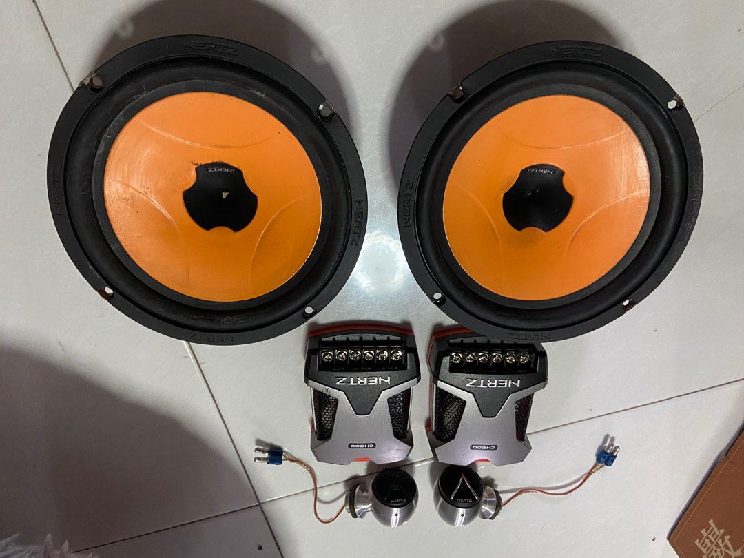 Hertz 2 way components speaker, Car Accessories, Accessories on Carousell
