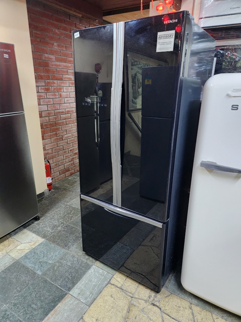 HITACHI Side by Side Fridge 429L RWB550P2MS, TV & Home Appliances