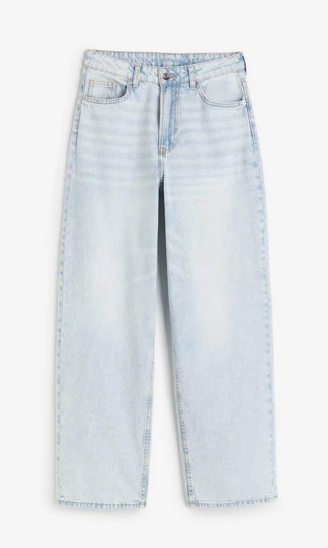 H&M Baggy Jeans, Women's Fashion, Bottoms, Jeans & Leggings on Carousell