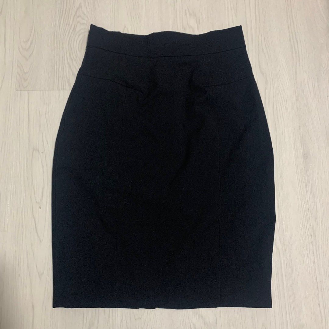 Black work skirt h&m store