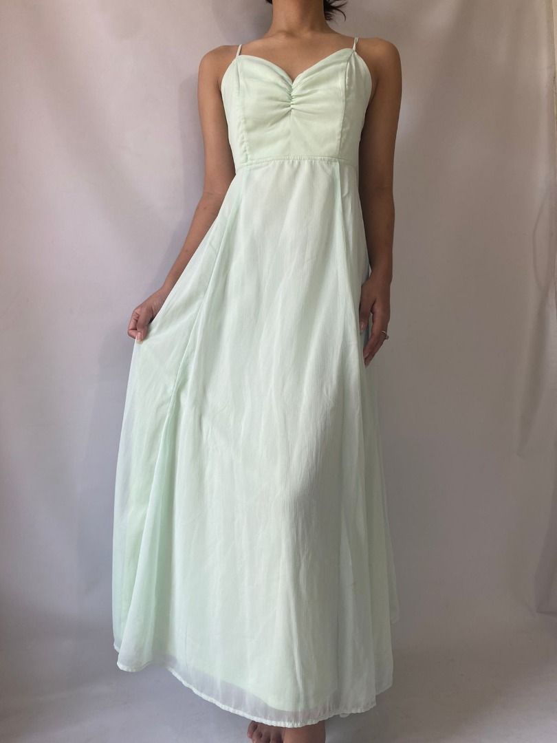H&m sage deals green dress