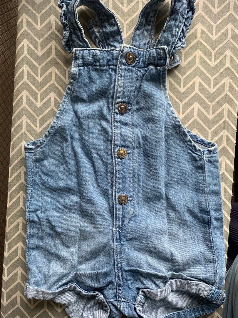 H&m denim romper clearance