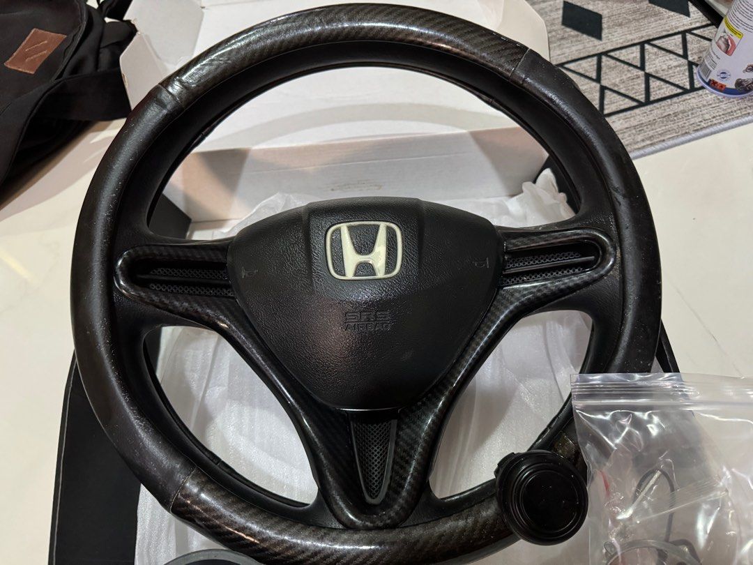 Honda Fit Steering wheel, Car Accessories, Accessories on Carousell