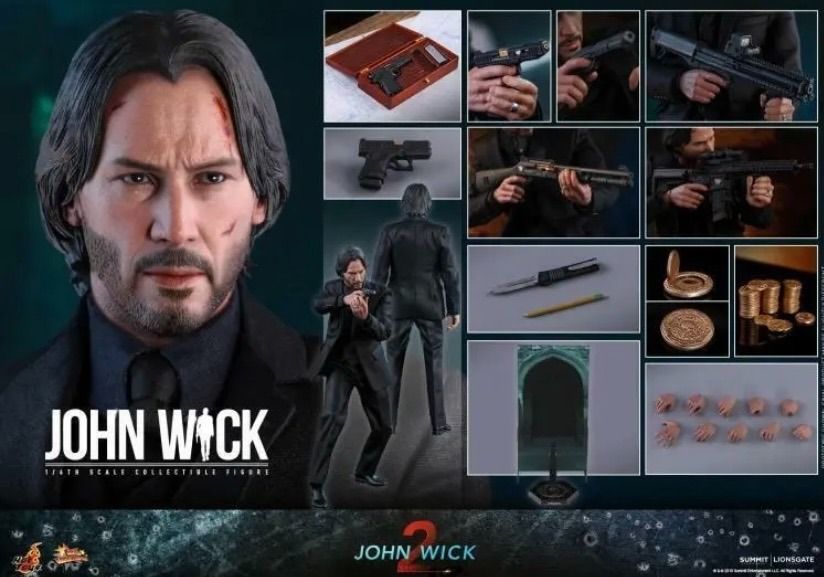 Hot Toys John Wick Chapter 2 (Category: Figurines & Statues) located in Manila. Submitted by clark.kent1 (Listing ID 1257572733, Image 2). Description: Hot Toys John Wick 12inch Figure MISB With Lots of Accessories .