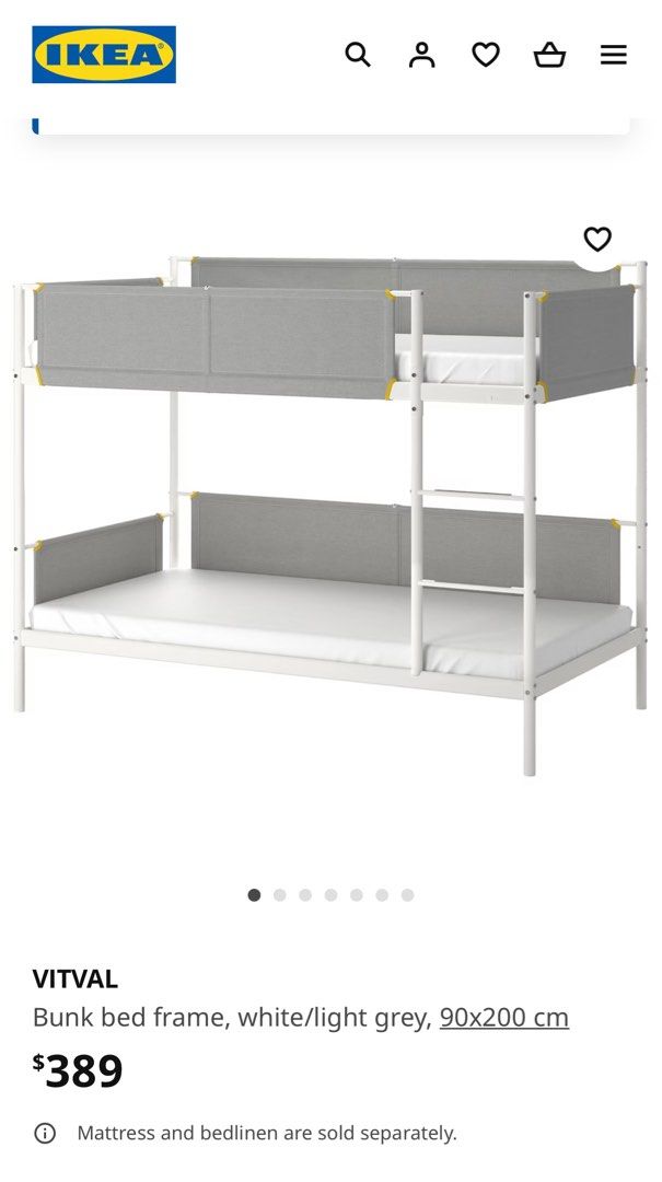 Ikea Bunk Bed, Furniture & Home Living, Furniture, Bed Frames