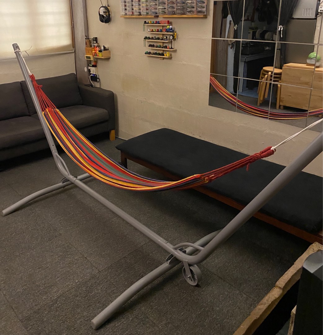 Ikea Hammock Big Stand Frame Set.. Buaian Santai..Indoor Outdoor