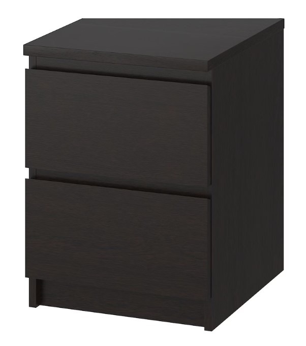 Ikea Malm Drawers (Black), Furniture & Home Living, Furniture, Shelves