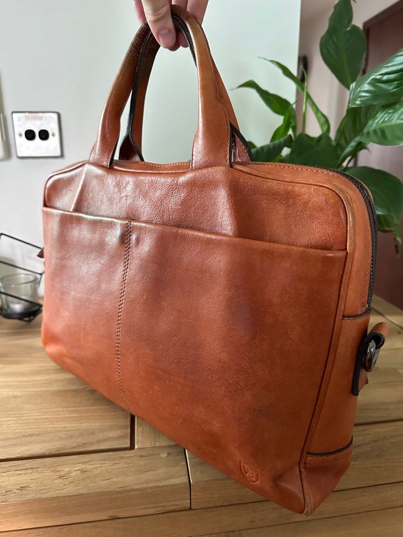 Mens italian leather laptop bag online