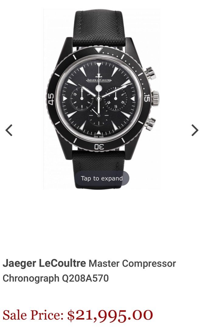 Jaeger Le Coultre Deepsea Chronograph Luxury Watches on Carousell