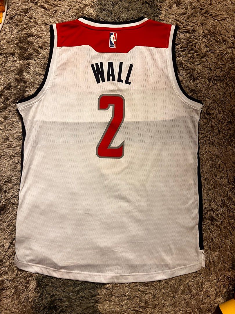 NEW NBA Washington Wizards John Wall Blue White Throwback Swingman