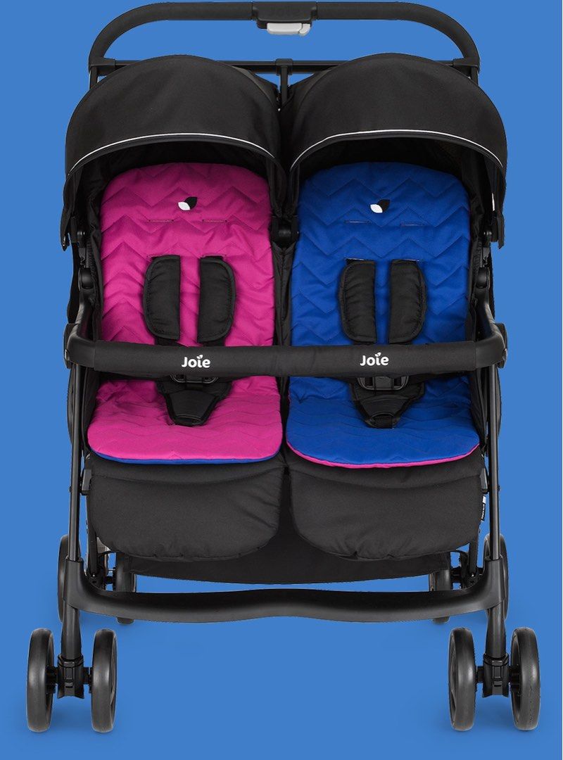 Joie aire blue and pink twin pushchair clearance