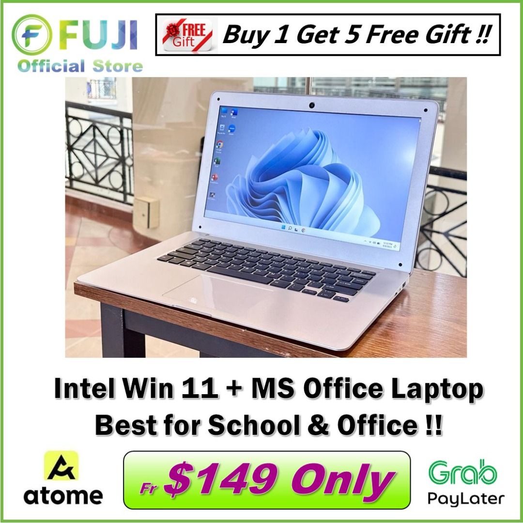 Jumper 14 Inch Slim Laptop Windows 11 Free MS Office Super