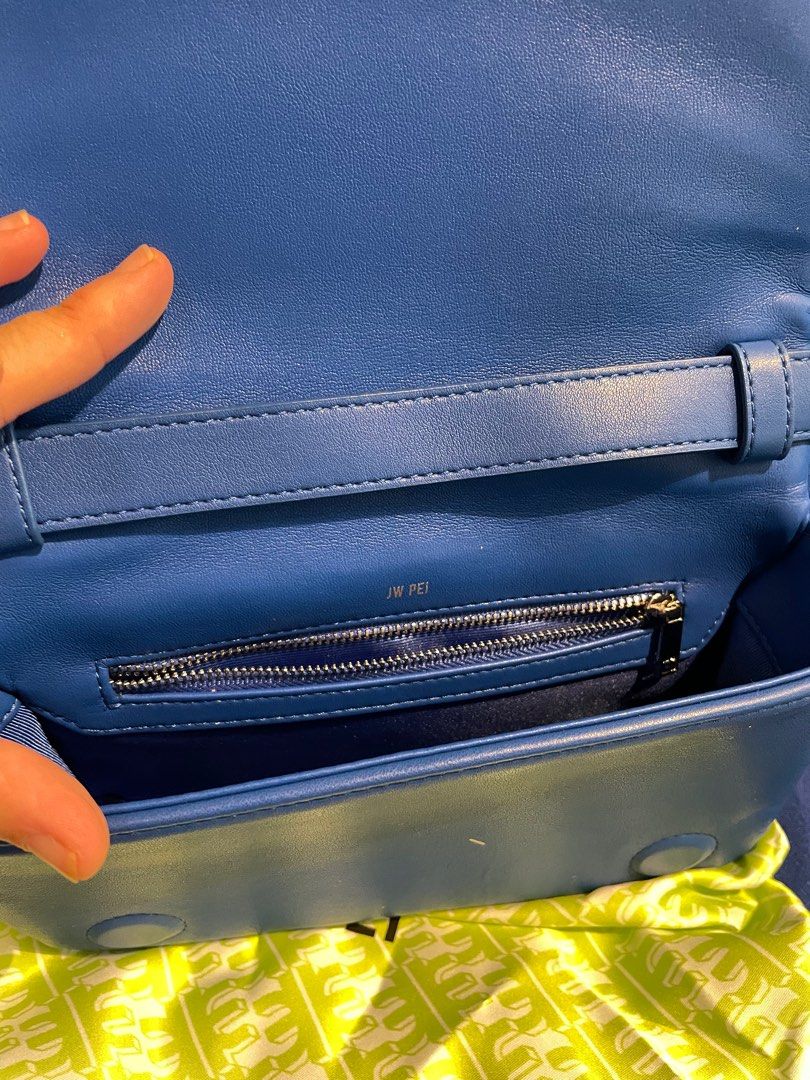 JW Pei Maze Blue Bag (Category: Luxury Bags & Wallets) located in Cainta. Submitted by kristineg (Listing ID 1257603477, Image 3). Description: Used only 2 times - complete inclutions authentic bought from IG seller Bagsdepotmanila for 6500 Same dat Shipping free via lalamove within Cainta/Antipolo/Marikina, other areas P100 discount on shipping via lalmove.