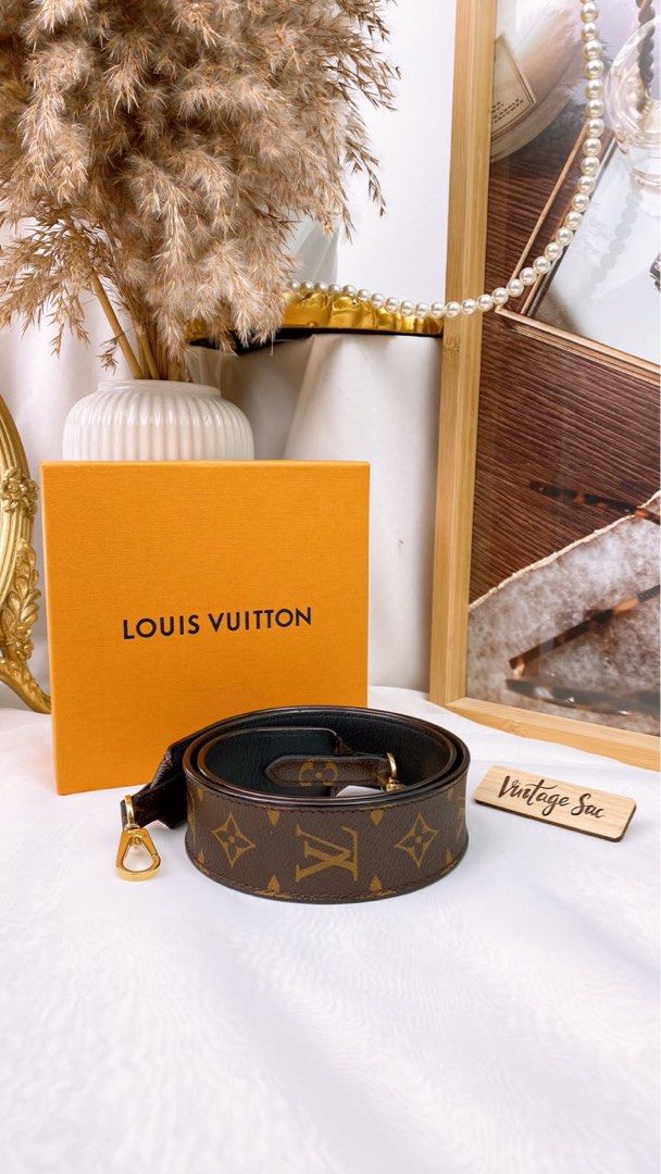 LV Slim Bracelet Monogram Eclipse Canvass, Luxury, Accessories on Carousell