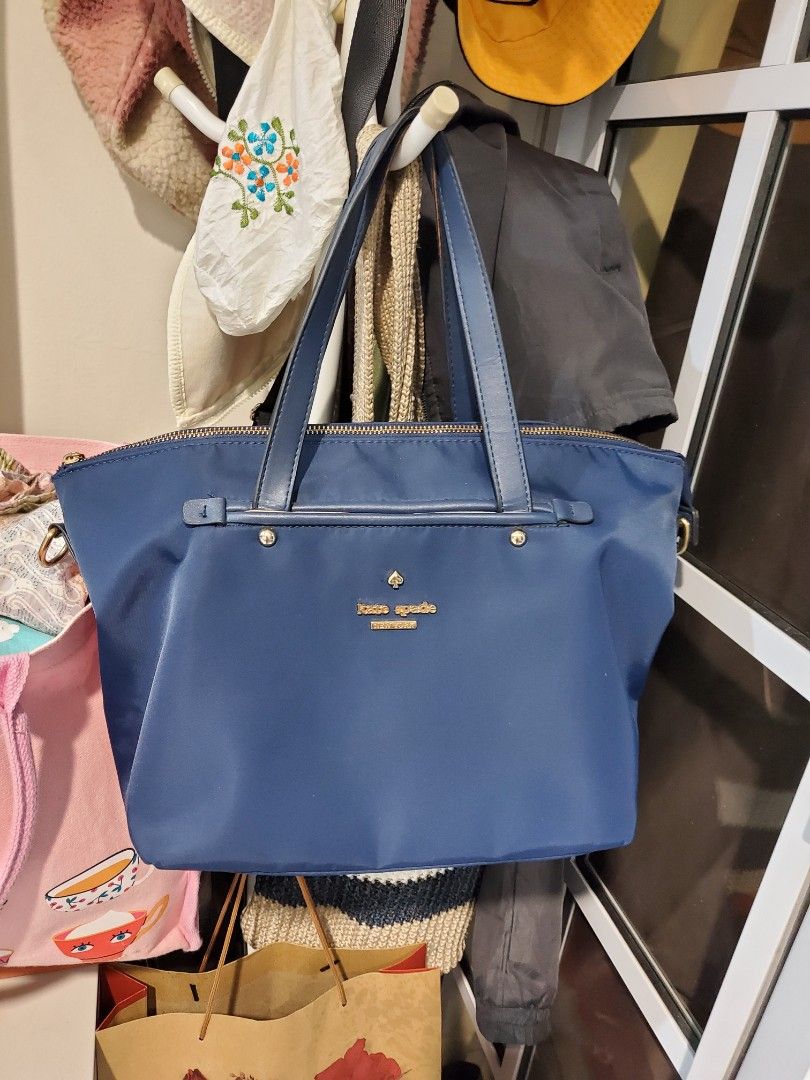 kate spade navy blue totebag shoulder bag Women s Fashion Bags