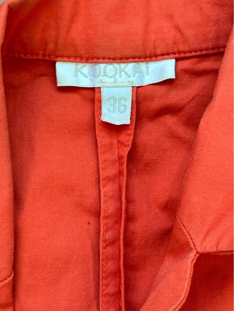 Kookai red blazer hotsell
