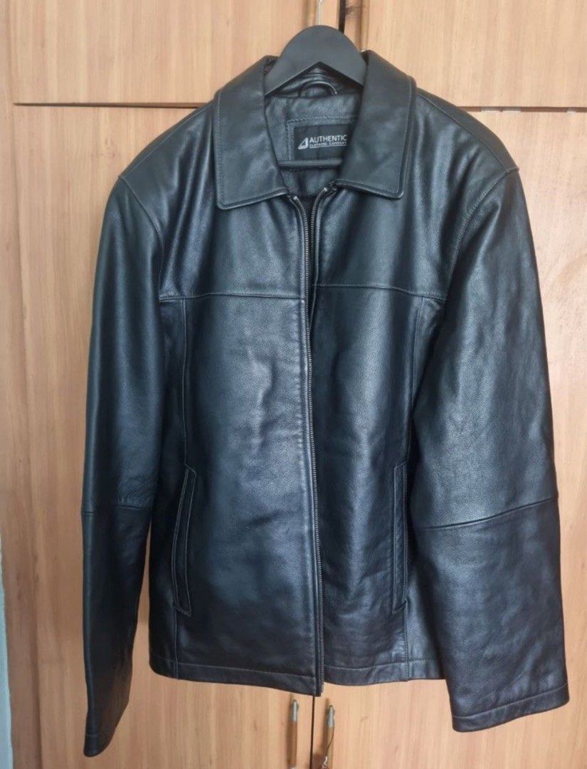 Mens classic leather sale jackets