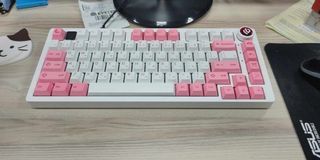 Leobog Hi75 非RGB 灰木軸v3 愛菲櫻蝶 鍵帽 機械鍵盤
