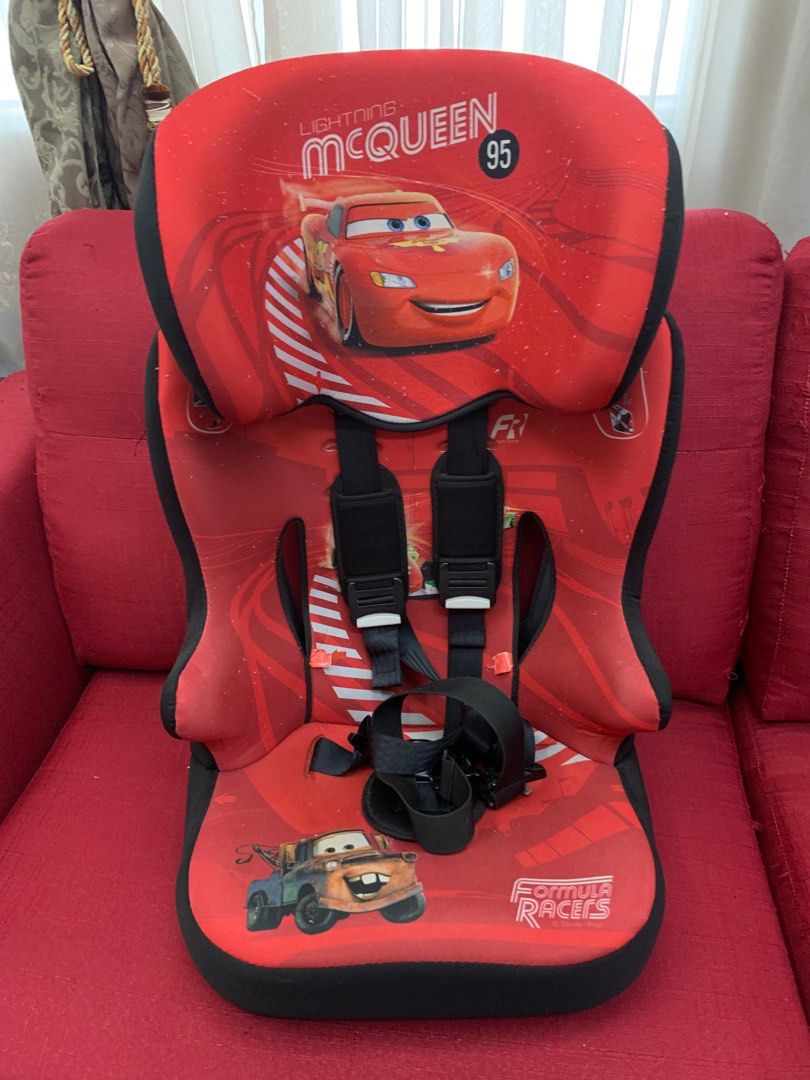 Lightning mcqueen car online seat
