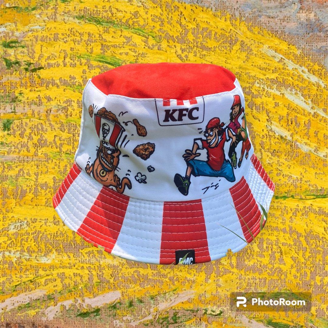 Limited Edition KFC x PMC x Ujang Reversible Hat, Men's Fashion