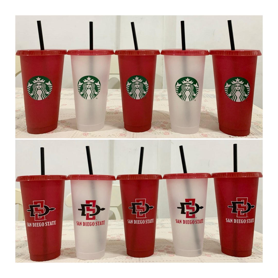 Limited Starbucks San Diego reusable tumbler set, Furniture & Home