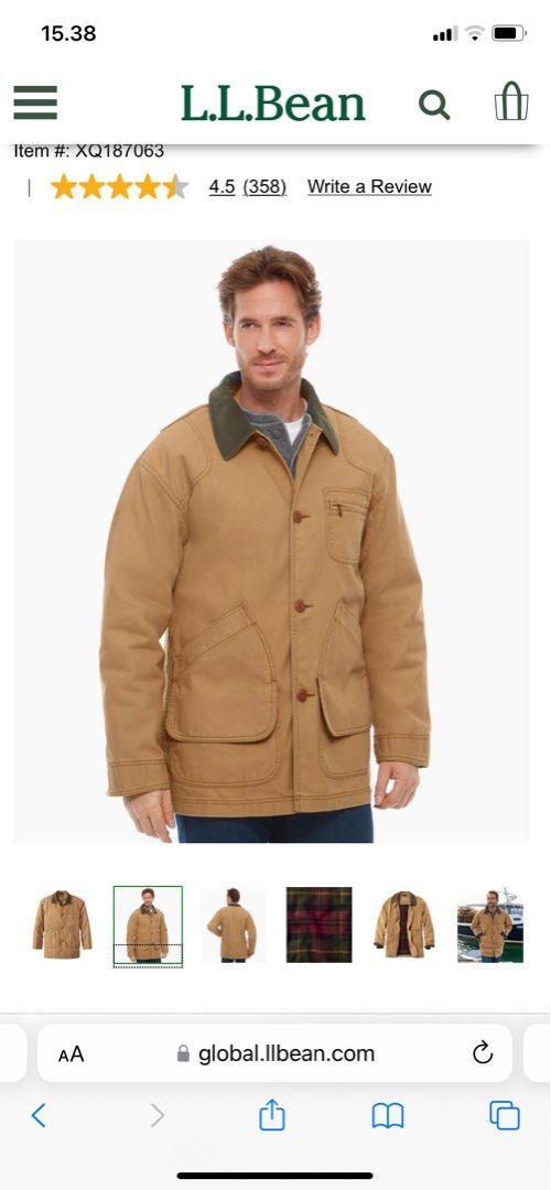 Ll bean field jacket sales