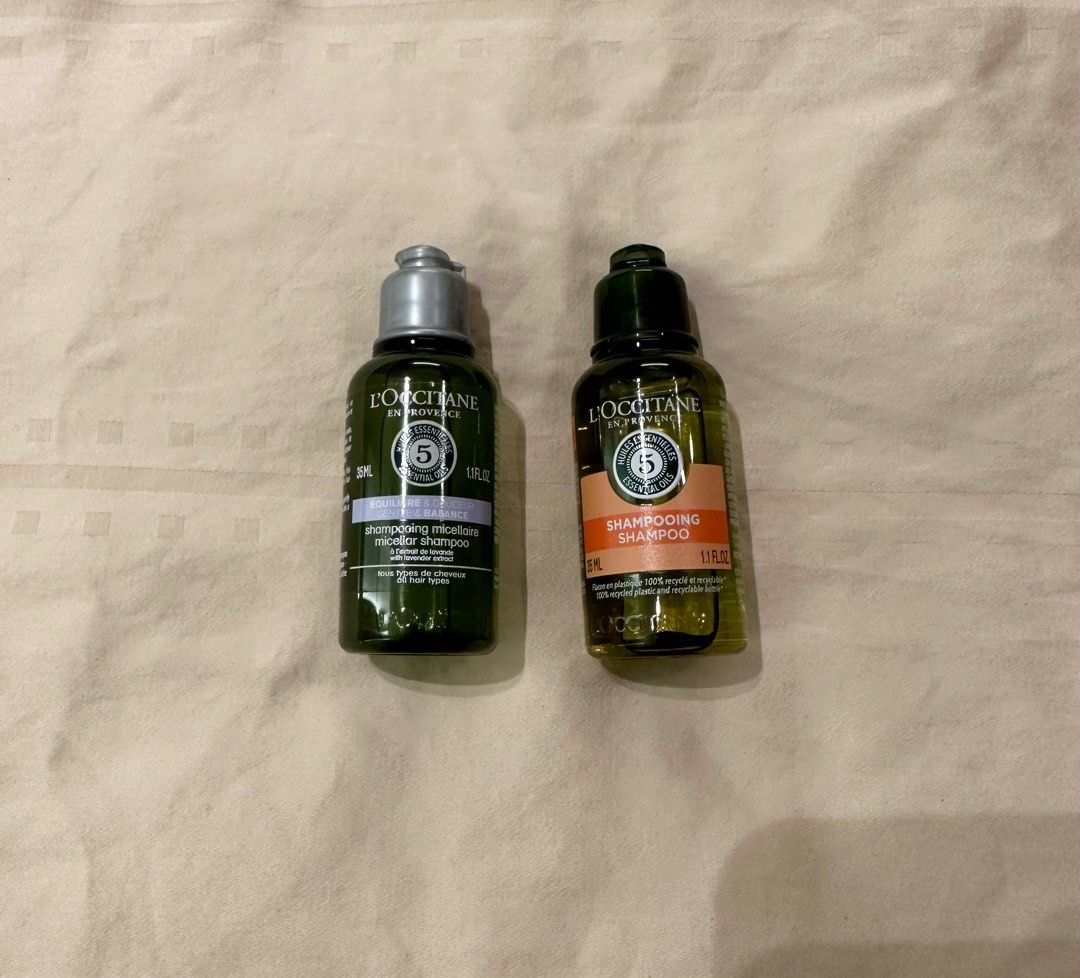 Loccitane shampooing shampoo and gentle & balance 35ml, Beauty ...