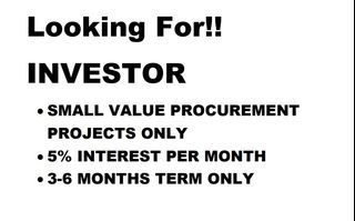 Looking For Investor Small Value Procurement Projects