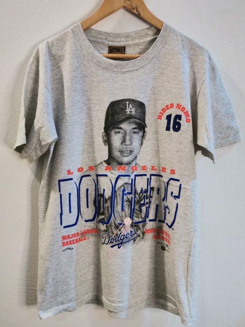 Vintage LA Dodgers Hideo Nomo T Shirt Made In USA, Men's Fashion,  Activewear on Carousell