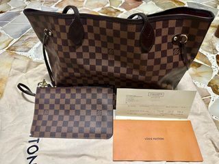 Louis Vuitton Damier Posh Cosmetic N47516 Men,Women Pouch Ebene