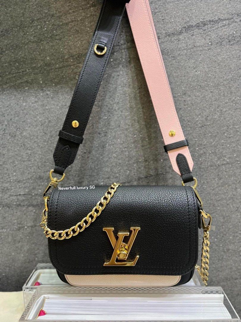Louis Vuitton Lockme Tender Crossbody Bag Calfskin In Black/ Pink - Praise  To Heaven