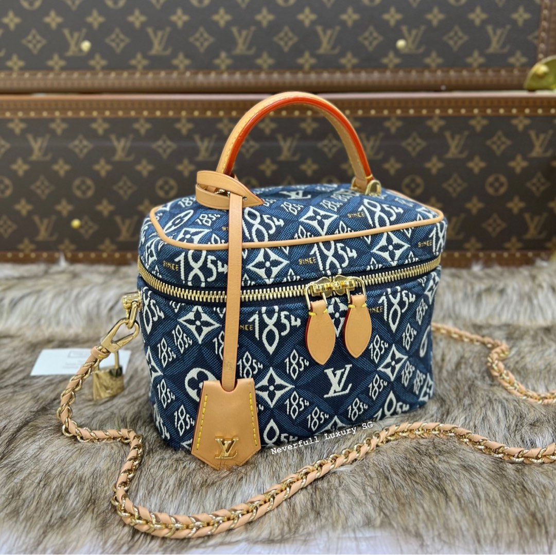 Louis Vuitton Jacquard Since 1854 Vanity PM - Blue Handle Bags, Handbags -  LOU773163