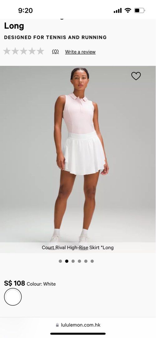 Lululemon Court Rival HR Skirt Long Women #39 s Fashion Activewear on