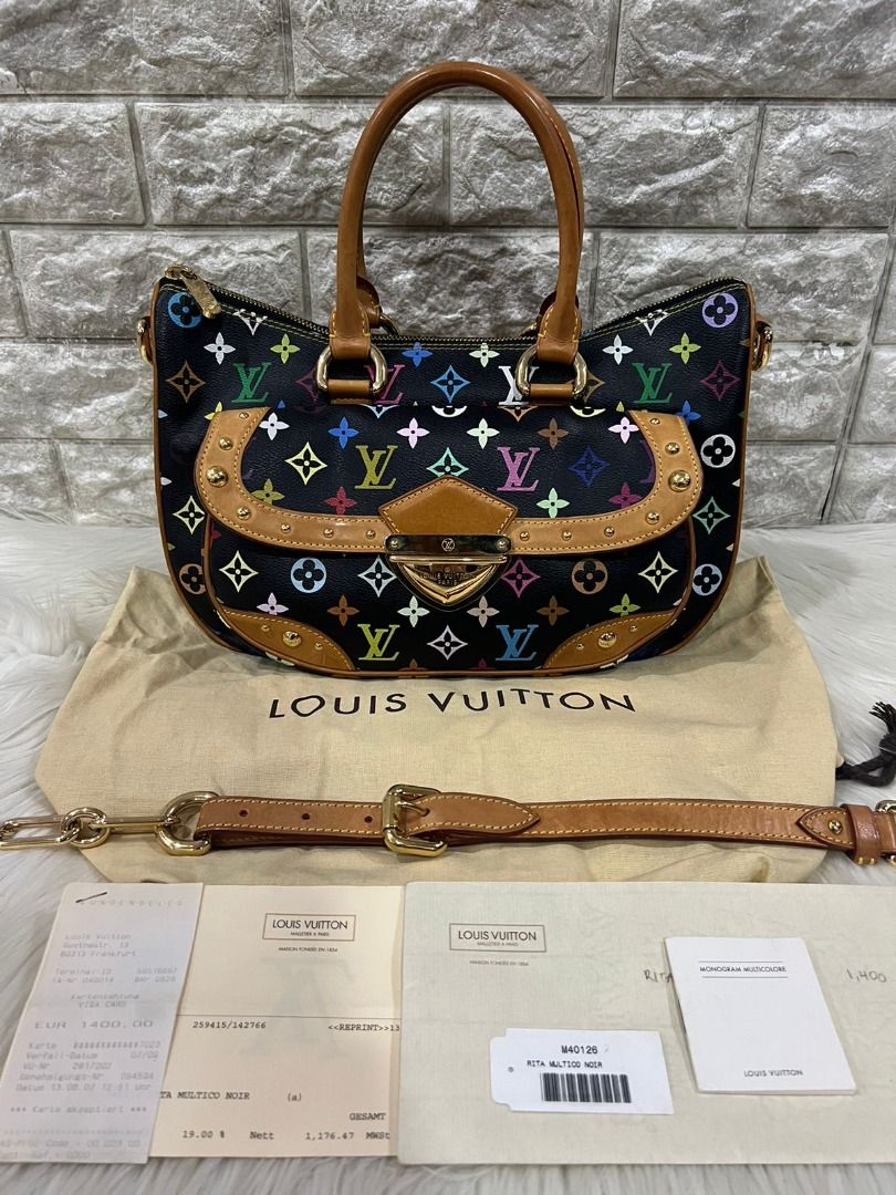Louis Vuitton Rita Bag Multicolour Monogram Canvas Black GHW