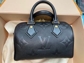 LV Speedy 20 黑色暗花全皮款