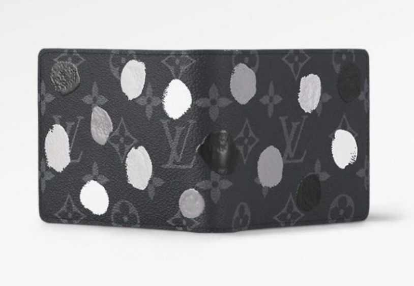 LV x YK Slender Wallet - Luxury Monogram Eclipse Grey