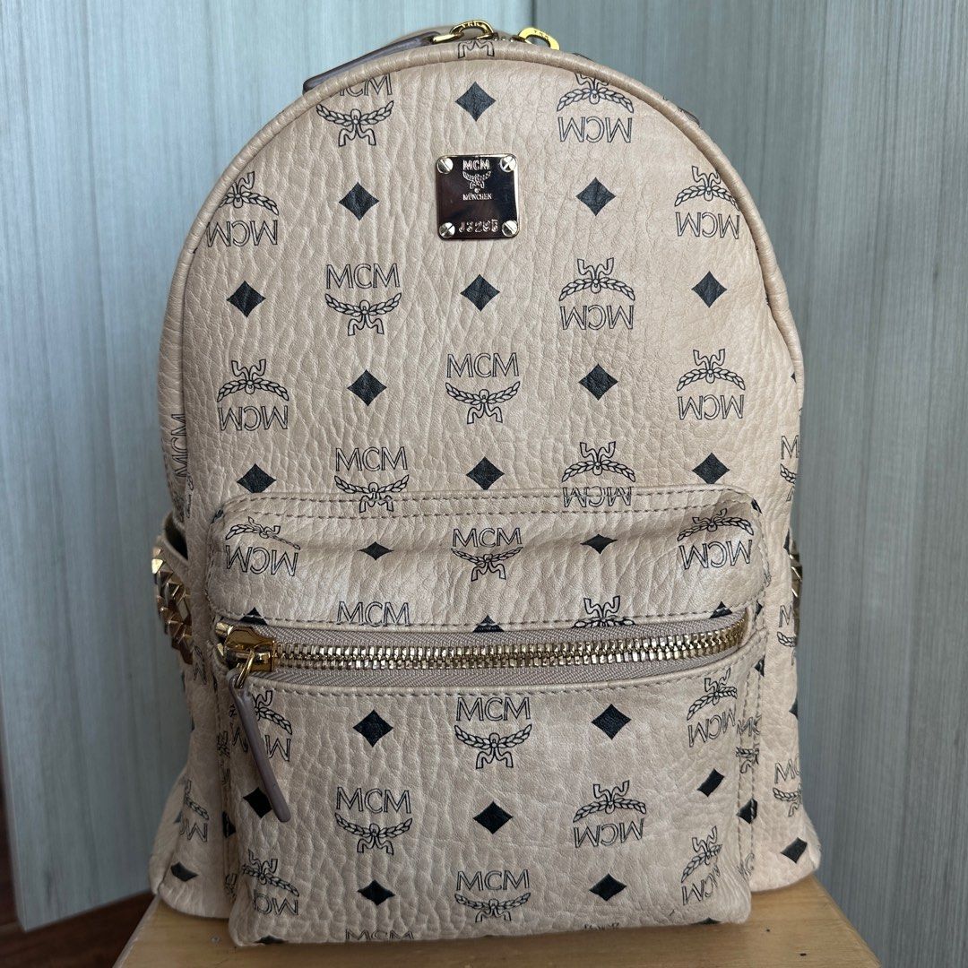 MCM Backpack Visetos Nordstrom Exclusive Medium Cognac/Safari