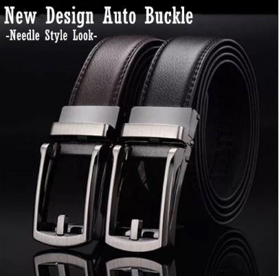 Men s Buckle Belt With Genuine Cowhide Leather SOL3369 Men s