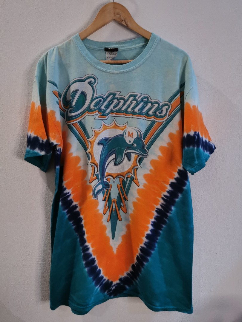 Miami Dolphin tie dye NFL tshirt, Men's Fashion, Activewear on Carousell