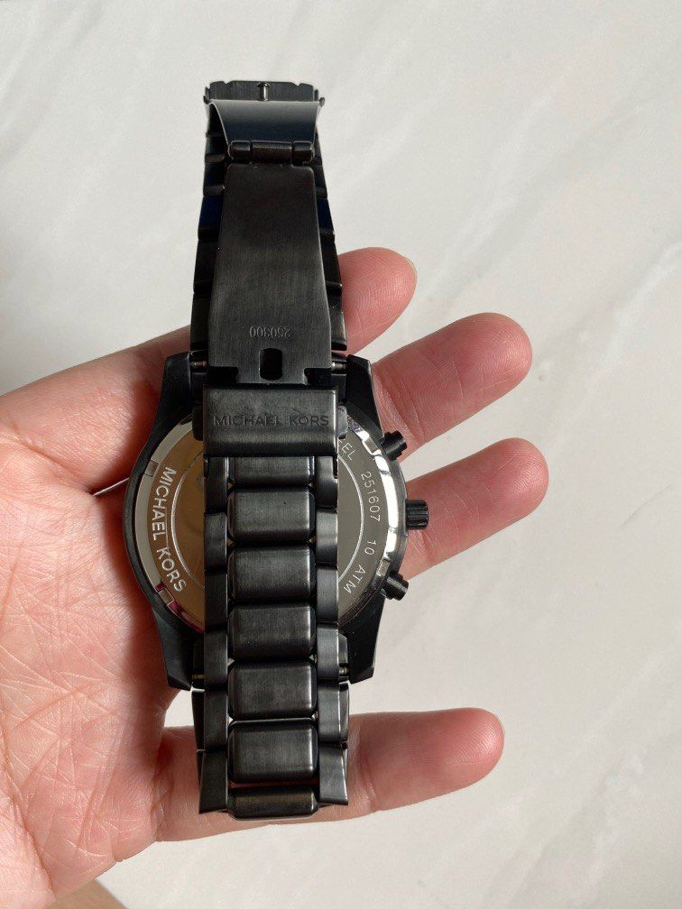 Michael Kors Caine Chronograph Black Dial Men s Watch
