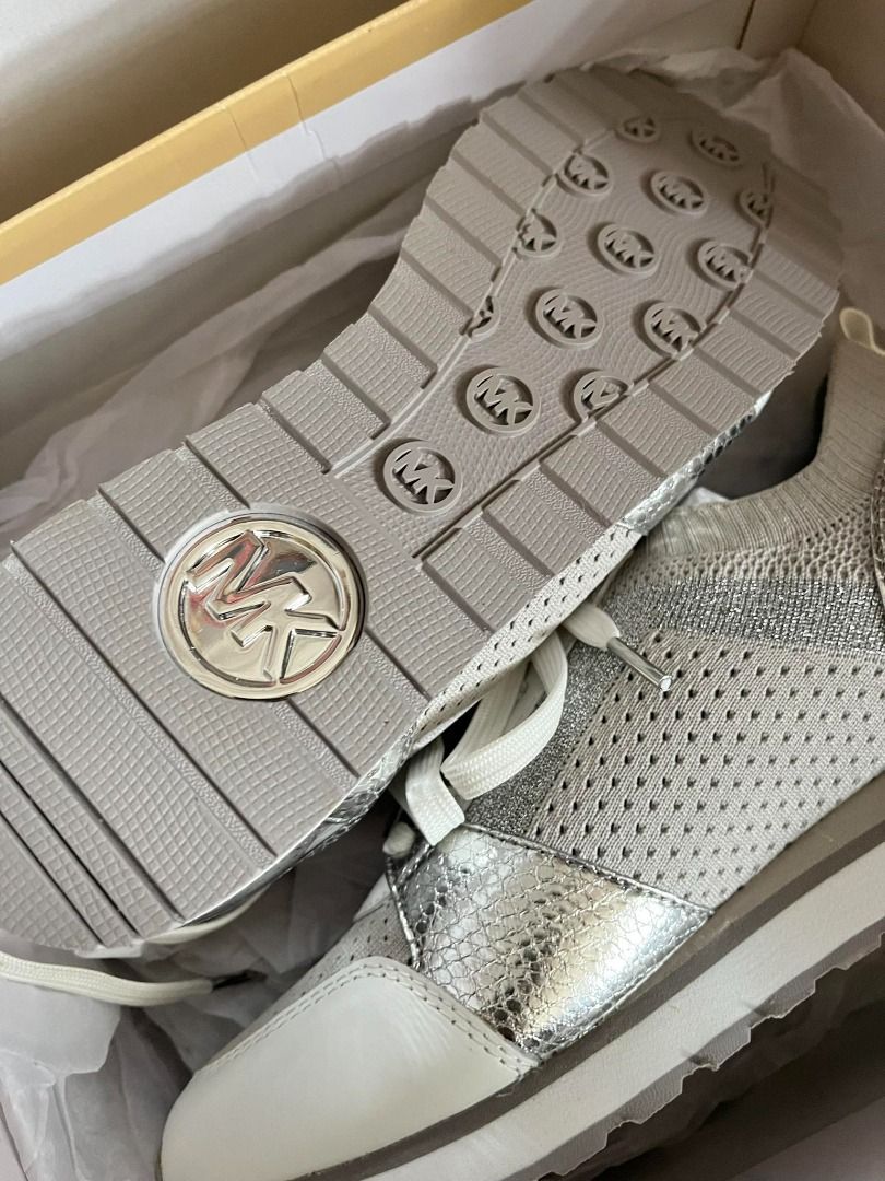 Billie metallic knit trainer store
