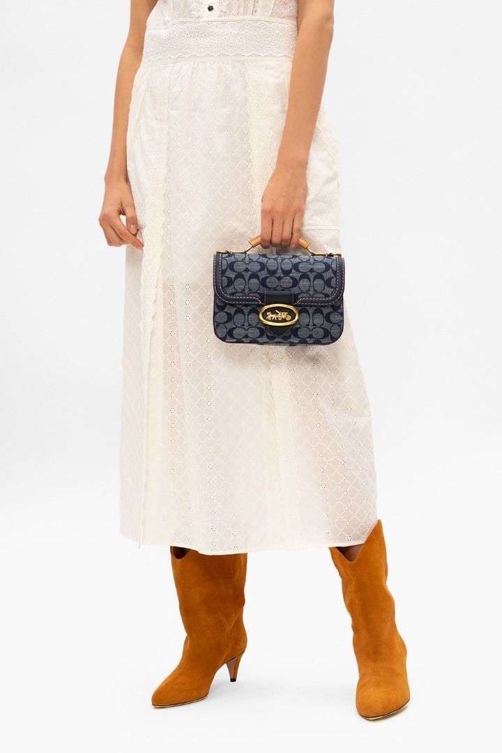 Riley top handle shop 22 in signature chambray