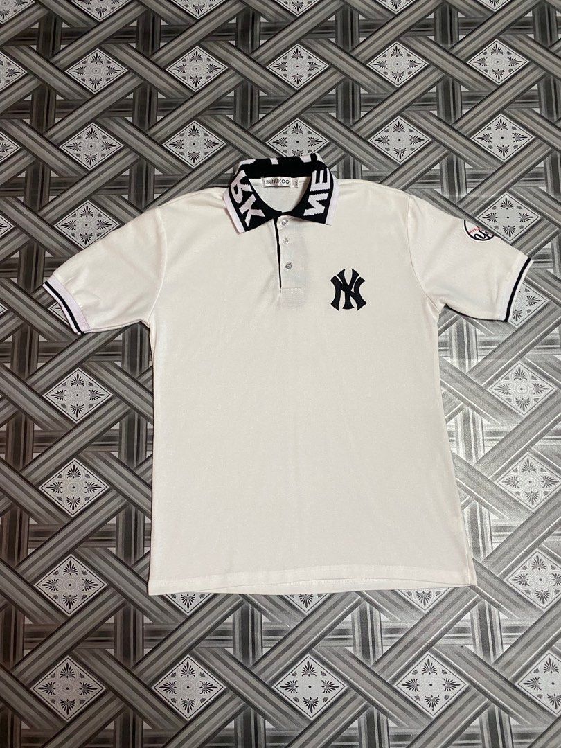 Gucci Ny Yankees Patch Polo Shirt in White for Men