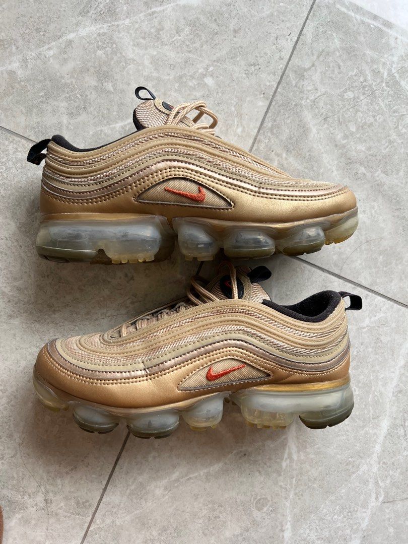 Gold vapormax 97 women's sale