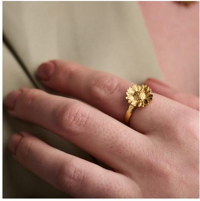 Olivia Burton Sunflower Gold Women s Ring SOL3431 Women s