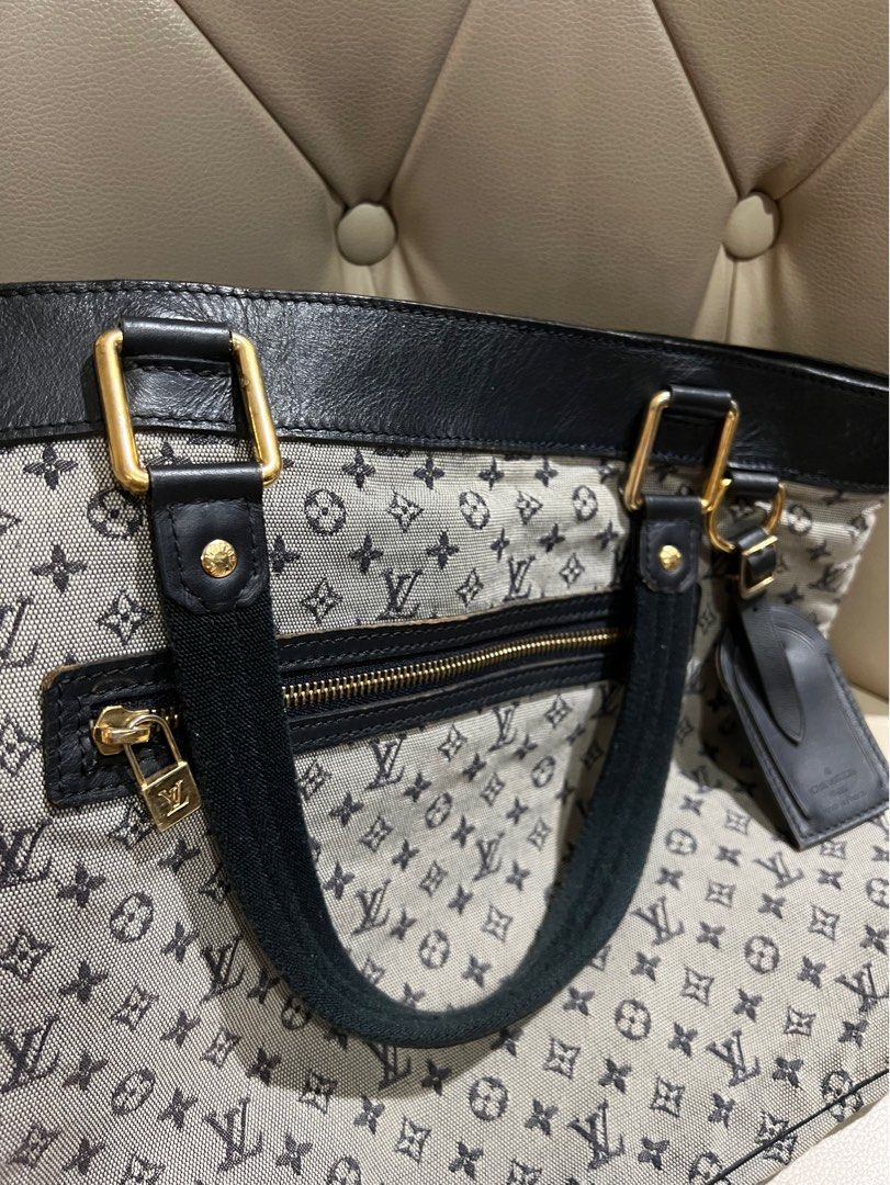 Navy Monogram Mini Lin Lucille GM